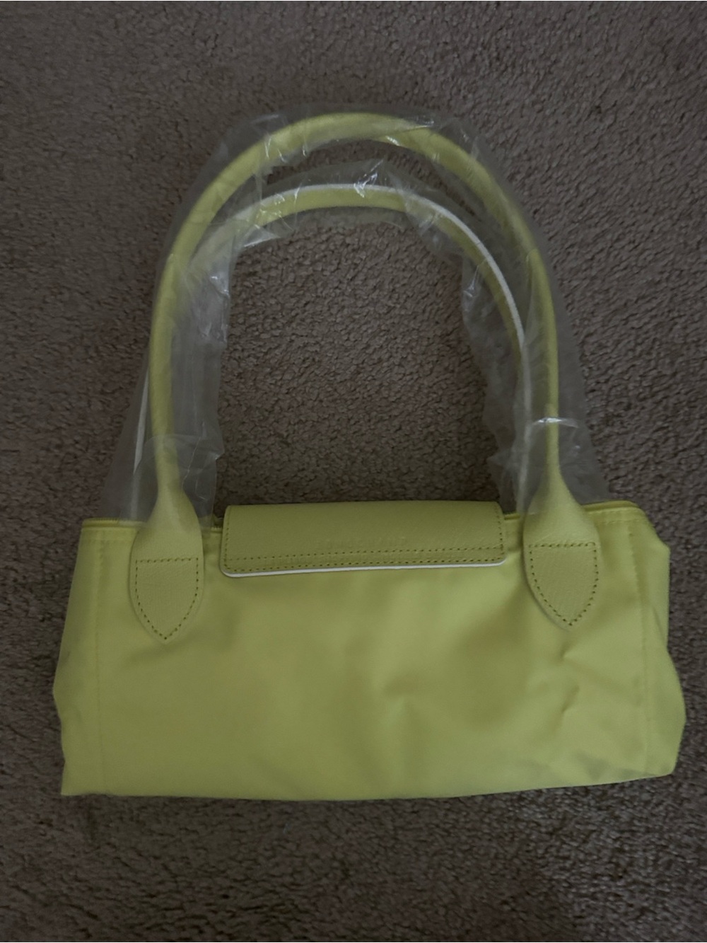 Longchamp Lime Yellow Shoulder Bag
